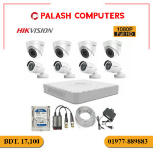 Hikvision CC Camera Pakage C8PCS/1DVR8Channel/HDD 500GB